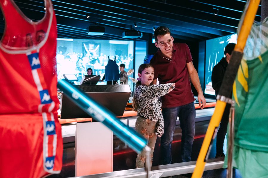 Im Musée Olympique in Lausanne werden die grossen Momente der Olympischen Spiele lebendig.