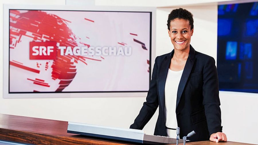Angélique Beldner vor gut zehn Jahren während ihrer Anfänge beim News-Flaggschiff.