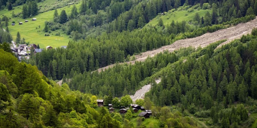 Gletscherabbruch im Wallis