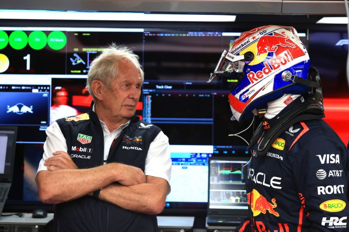 Helmut Marko (Red Bull) mit Max Verstappen Red Bull Helmut Marko
