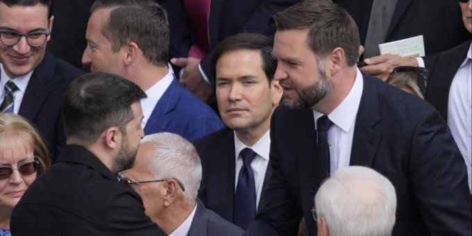 Selenskyj trifft Vance und Rubio in Rom. Selenskyj