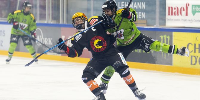 Estelle Duvin (SCB), links, und Jenna Suokko (HCFG)