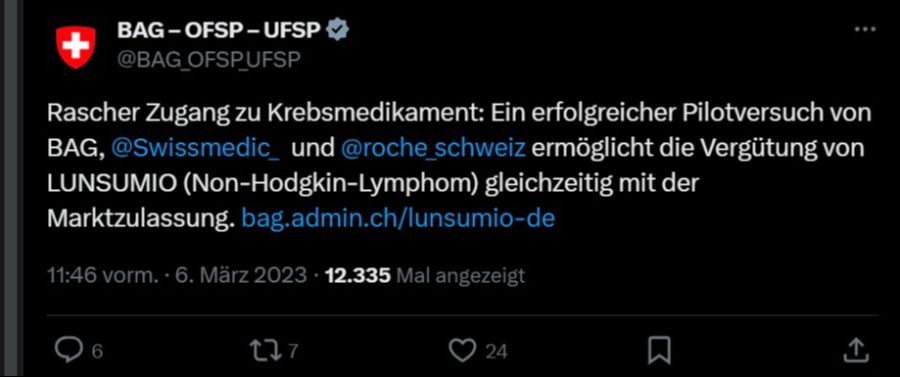 BAG Roche Lunsumio Tweet