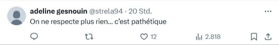 Dieser User meint: «Wir respektieren nichts mehr ... es ist erbärmlich.»
