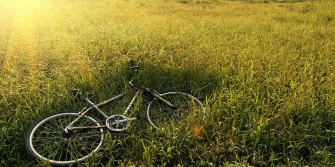 Velo Mountainbike auf Feld