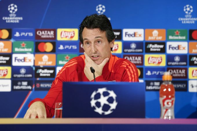 Trainer Unai Emery von Aston Villa an der Pressekonferenz vor dem Spiel gegen YB. Aston Villa