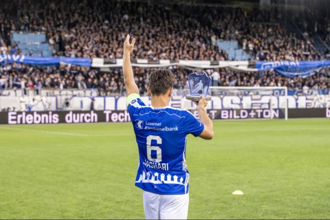 Beim FC Luzern trug Ardon Jashari trotz seines jungen Alters die Captainbinde. fc luzern