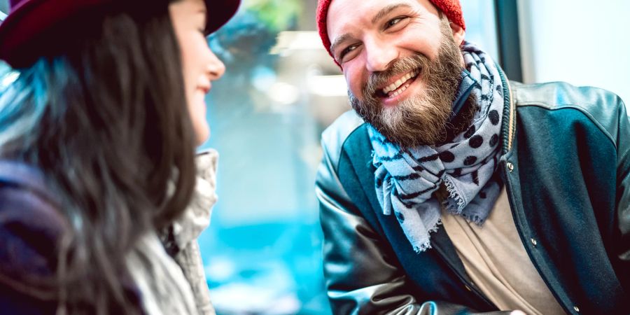 Mann un Frau auf einem Date