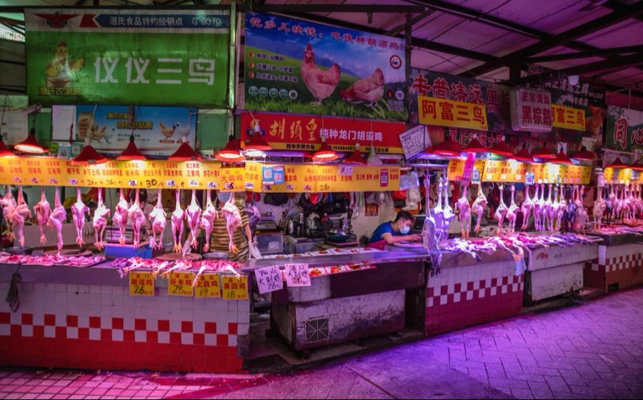 Fleischmarkt Wuhan Pandemie