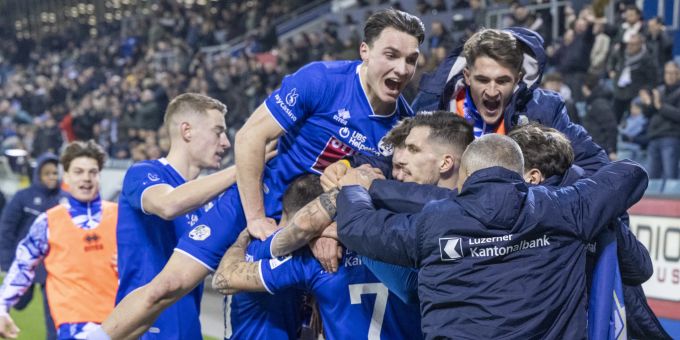 Der FC Luzern darf sich über einen Last-Minute-Sieg gegen Winterthur freuen. FC luzern