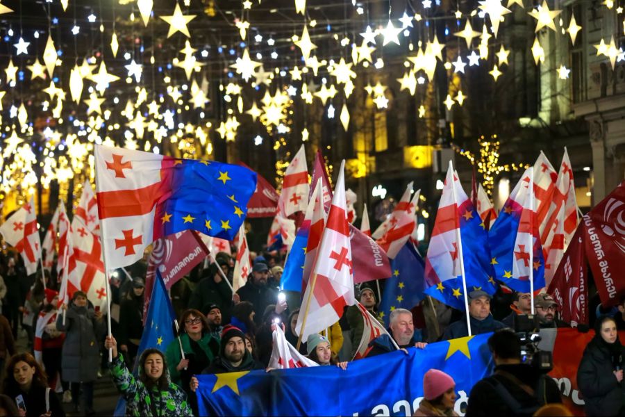 Demonstration in Georgien