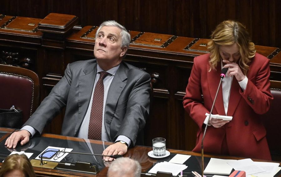 Italiens Aussenminister Antonio Tajani unterstützt Meloni in ihren Aussagen voll und ganz. (Archivbild)