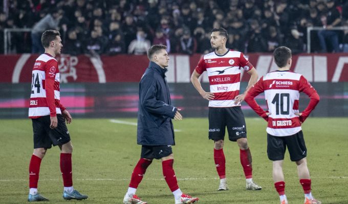 Lange Gesichter beim FC Winterthur nach dem 0:2 gegen den FCZ. FC Winterthur