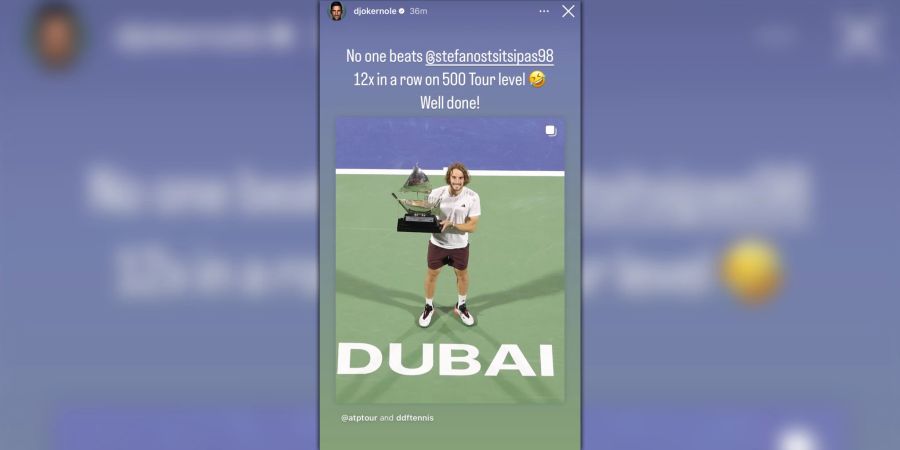 Novak Djokovic Stefanos Tsitsipas