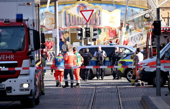 Die Innenstadt von Mannheim wurde grossflächig abgesperrt. Mannheim Amokfahrt