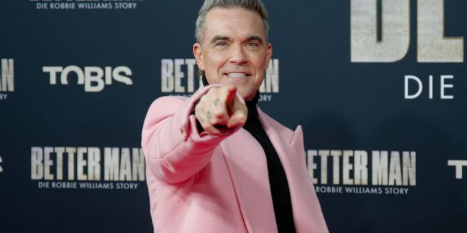 Robbie Williams stellte den Film «Better Man» kürzlich in Köln vor. (Archivbild) Robbie Williams stellte den Film «Better Man» kürzlich in Köln vor. (Archivbild)