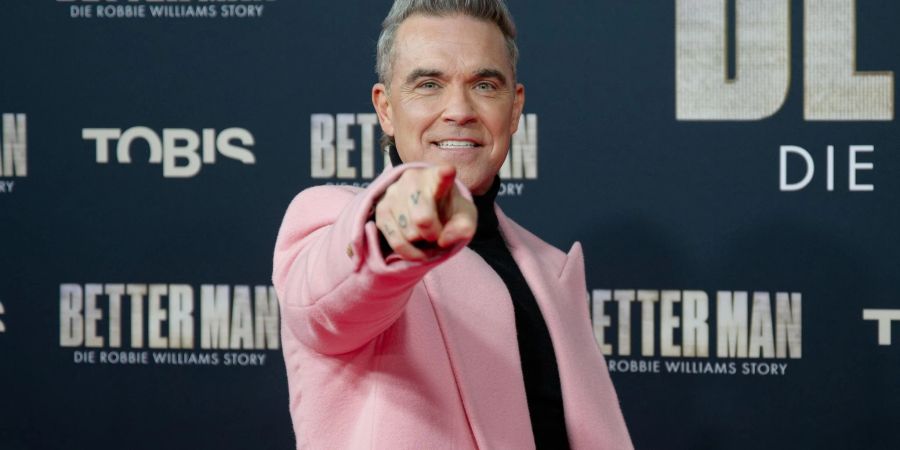 Robbie Williams stellte den Film «Better Man» kürzlich in Köln vor. (Archivbild)