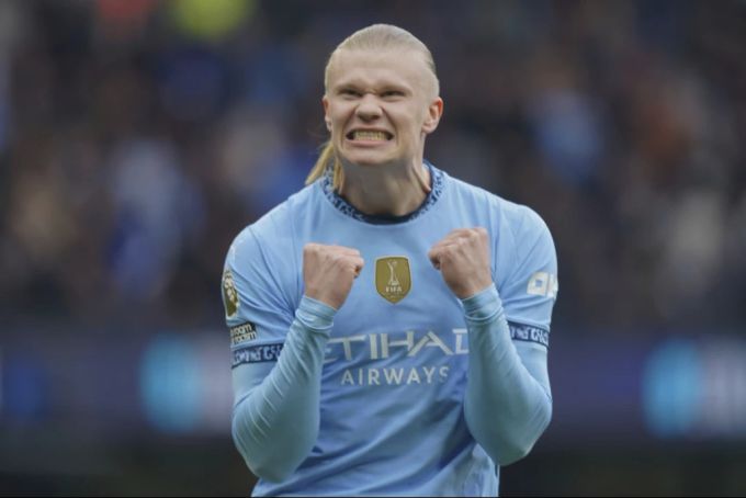 Erling Haaland schiesst bei Manchester City Tore am Laufmeter. Erling Haaland