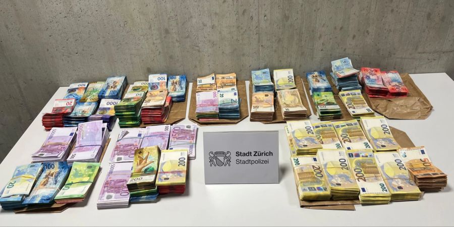 Bargeld sichergstellt