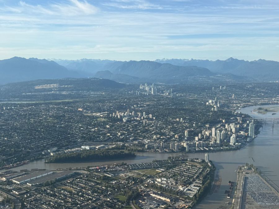 Die Reise nach Vancouver verläuft problemlos.