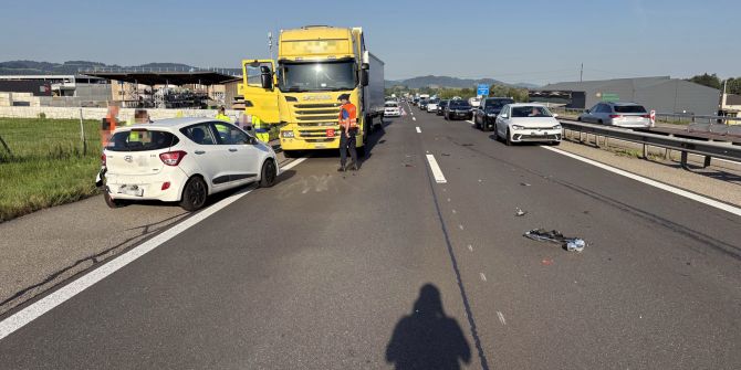 Unfall A1 Gossau
