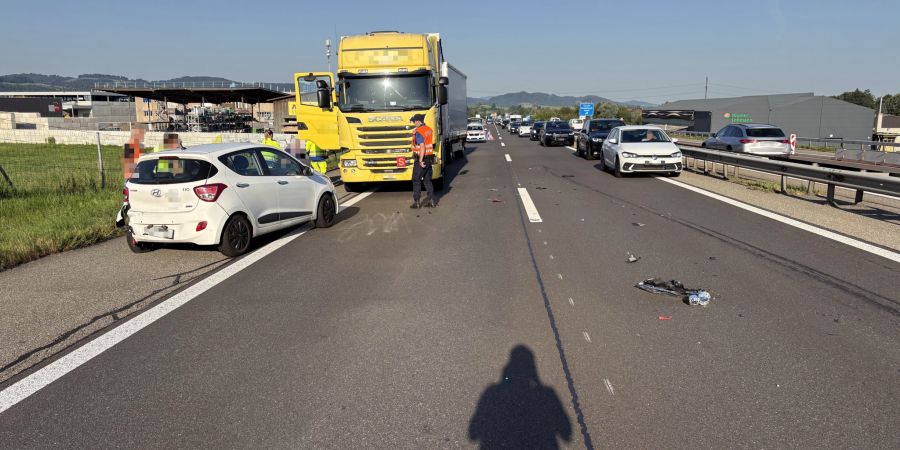 Unfall A1 Gossau