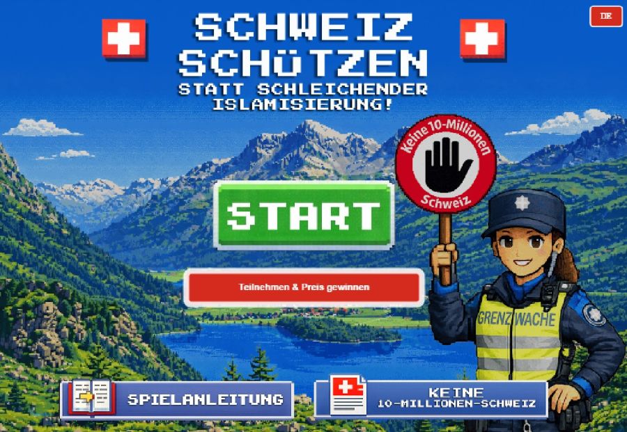 Das Spiel trägt den Titel «Schweiz schützen statt schleichender Islamisierung». Entwickelt wurde es vom Egerkinger Komitee.