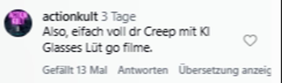 In der Kommentarspalte von David Kurmann findet sich auch Kritik.