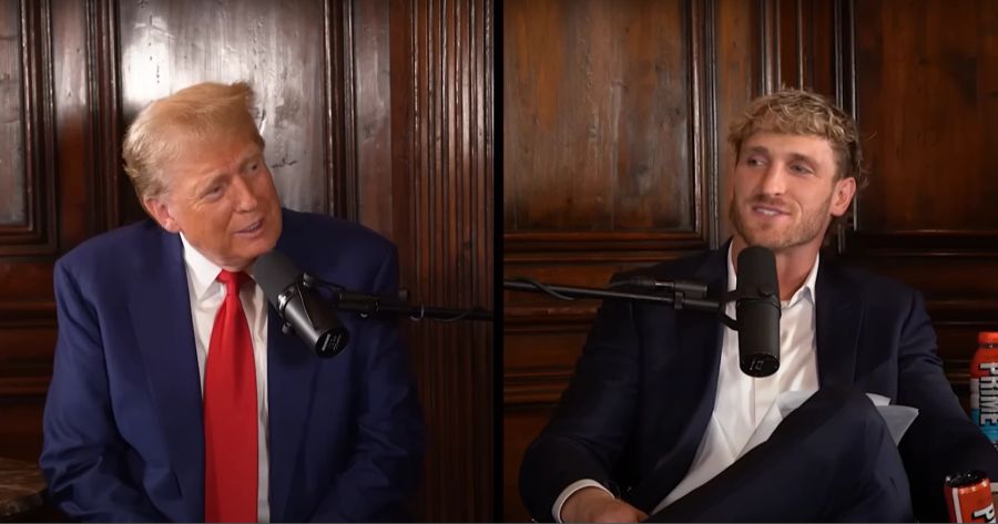 Donald Trump führte zuletzt ein Interview mit dem Social-Media-Star Logan Paul.