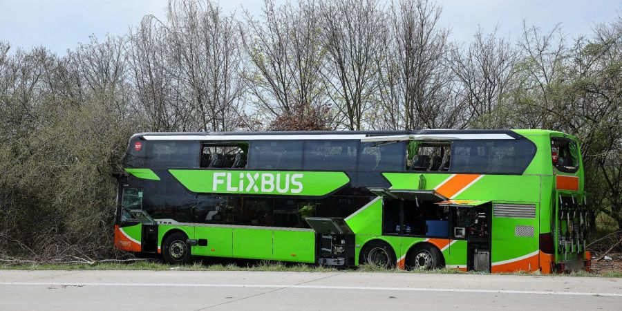 Flixbus Unfall auf A9.