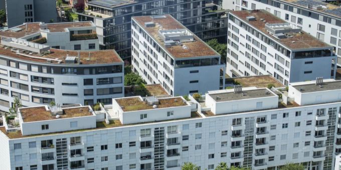 Wohnblöcke in der Zuger Innenstadt. Wohnblöcke Zuger Innenstadt