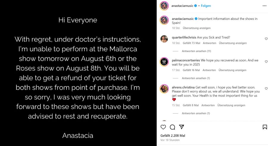 Anastacia Instagram