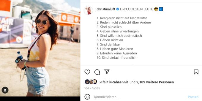 Christina Luft ist die Lebenspartnerin von Luca Hänni und Profi-Tänzerin im RTL-Format «Let's Dance». Christina Luft Luca Hänni