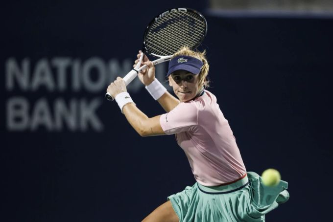 Jil Teichmann zeigte gegen Anett Kontaveit eine überzeugende Leistung und gewinnt die Partie verdient. Teichmann