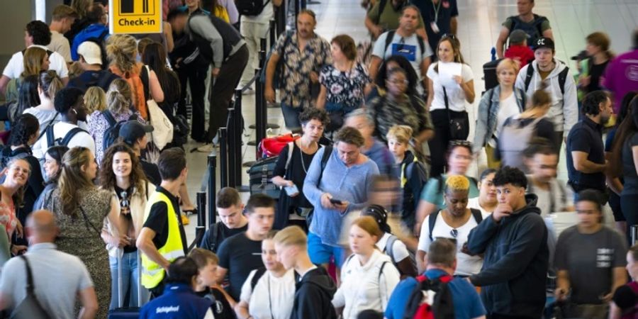 Flughafen Schiphol am 29. Juli 2022