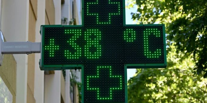 Temperaturanzeige am Montag in Nîmes Temperaturanzeige am Montag in Nîmes
