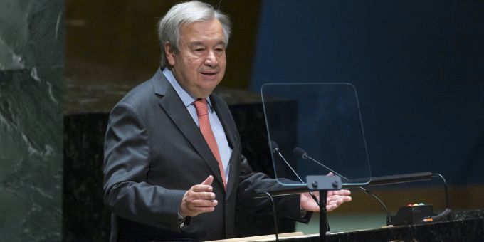 UN-Chef Guterres warnt vor nuklearer Gefahr. Guterres