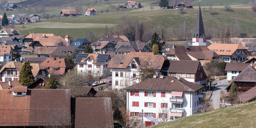 Blick auf Zäziwil.