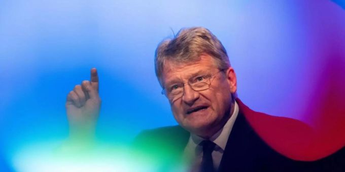 Jörg Meuthen im vergangenen Jahr während einer Wahlkampfveranstaltung der AfD. jörg meuthen