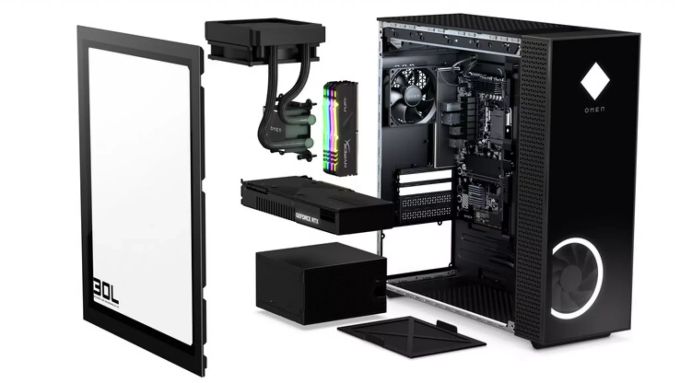 Das neue 30-Liter-Gehäuse hat Platz für viel Gaming-Leistung – ist jedoch im Design dezenter als die Vorgänger. HP Omen