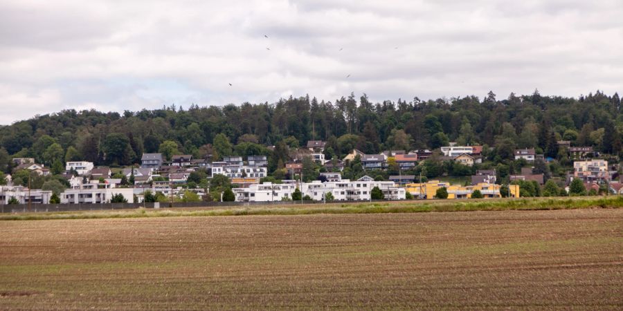 Aussicht auf die Gemeinde Bassersdorf.