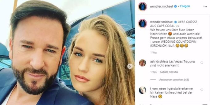 Michael Wendler und Laura Müller sind verheiratet. michael wendler