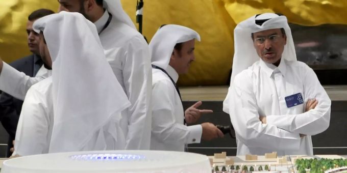 Modell des Al-Thumama-Stadions Modell des Al-Thumama-Stadions