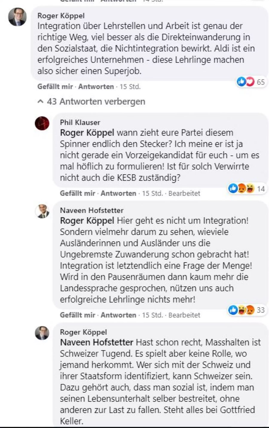 Roger Köppel Andreas Glarner