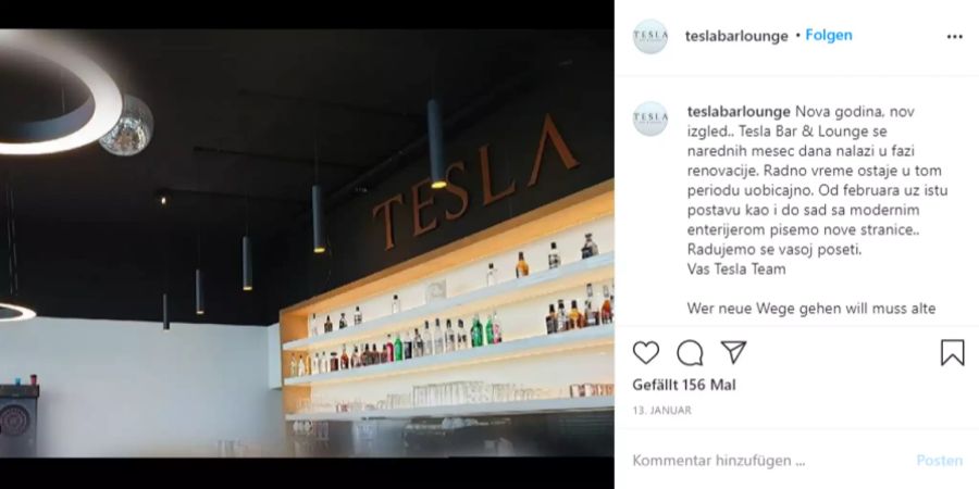 Tesla Bar Coronavirus