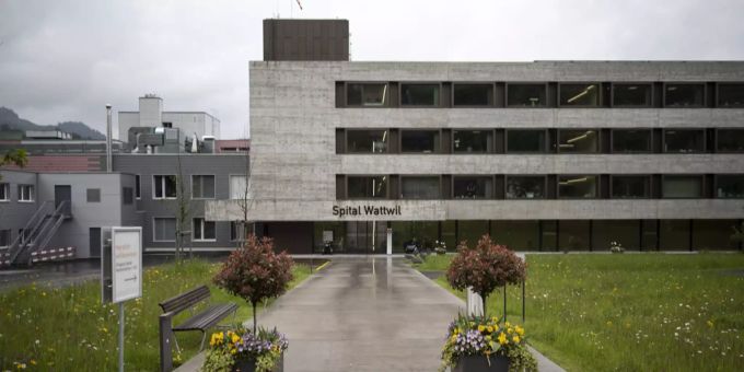 Blick auf das Spital Wattwil Spitäler Wil und Wattwil