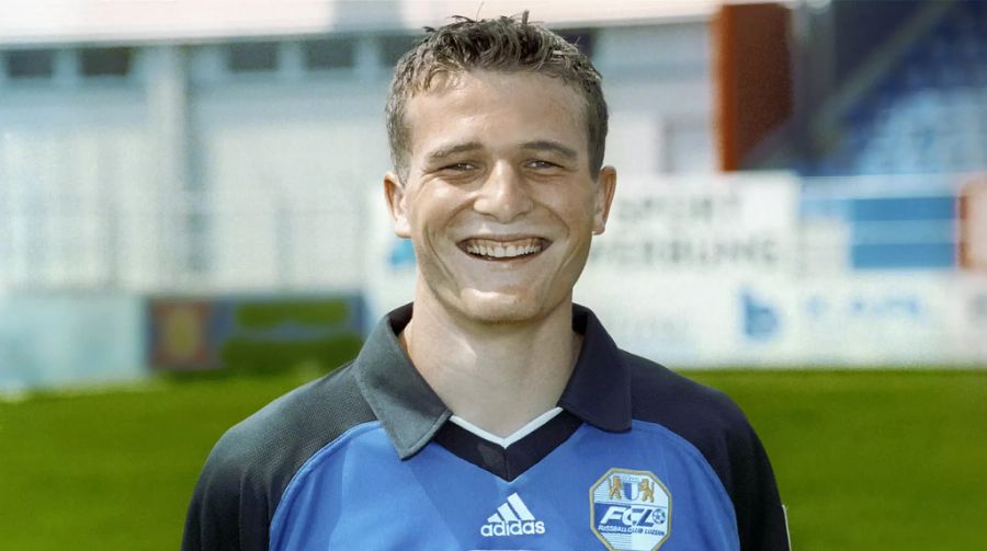 Ein junger Alex Frei im Dress des FC Luzern im Jahr 1999.