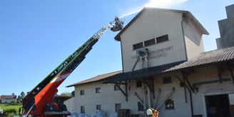 Gachnang TG - Brand in Grastrocknungsanlage
