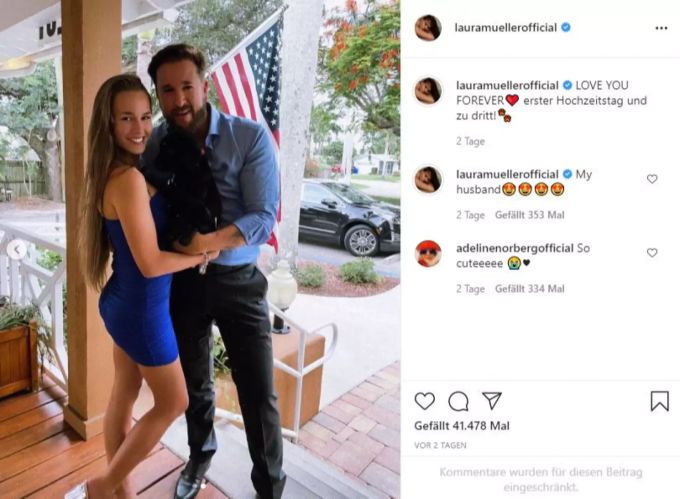 Laura Müller und Michael Wendler melden sich auf Instagram zurück. laura