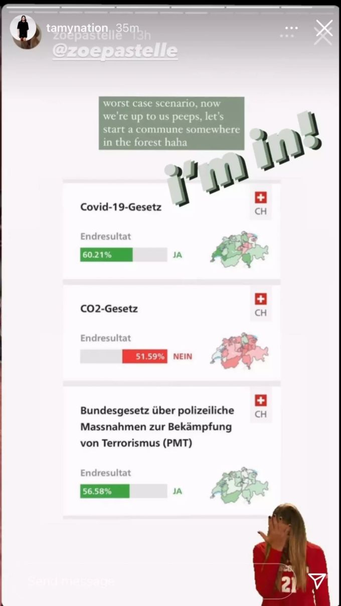 Tamy Glauser will auswandern. tamy glauser